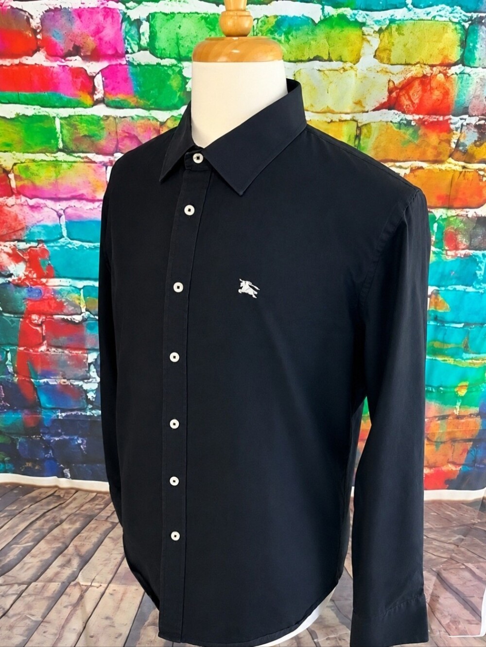 Burberry London Black Button-Up Shirt – Size 3XL, Fits More Like XL